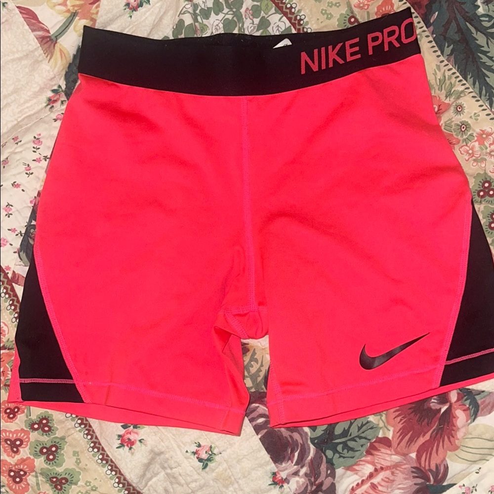 Nike Pro Pink and Black Shorts youth XL